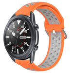 Cinturino sportivo in silicone traspirante perforato da 22 mm, For Samsung Galaxy Watch3 45mm