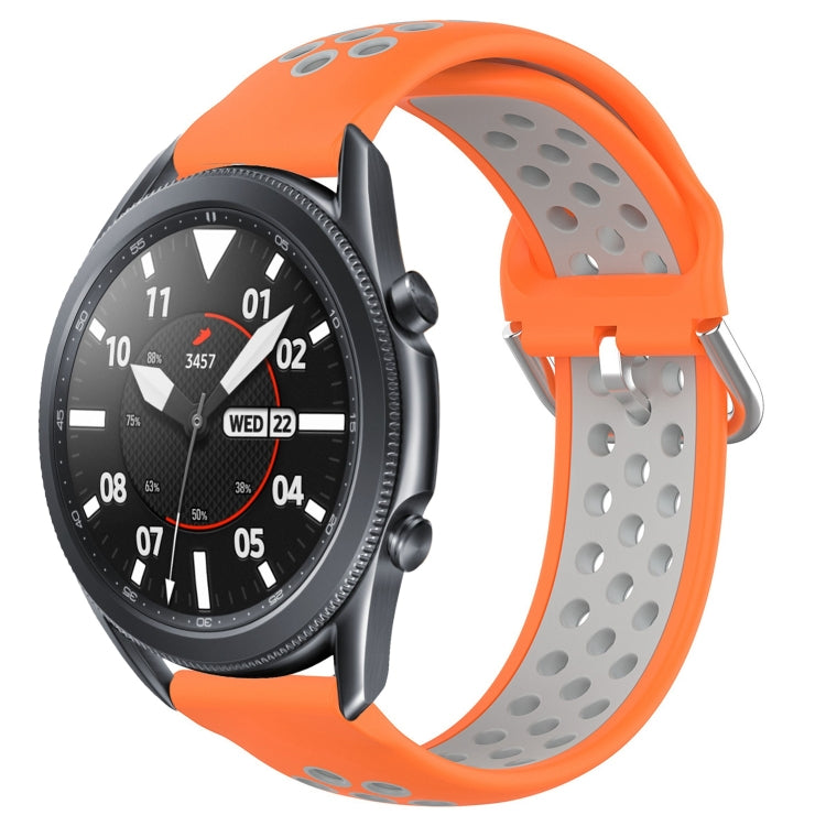 Cinturino sportivo in silicone traspirante perforato da 22 mm, For Samsung Galaxy Watch3 45mm