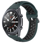 Cinturino sportivo in silicone traspirante perforato da 22 mm, For Samsung Galaxy Watch3 45mm
