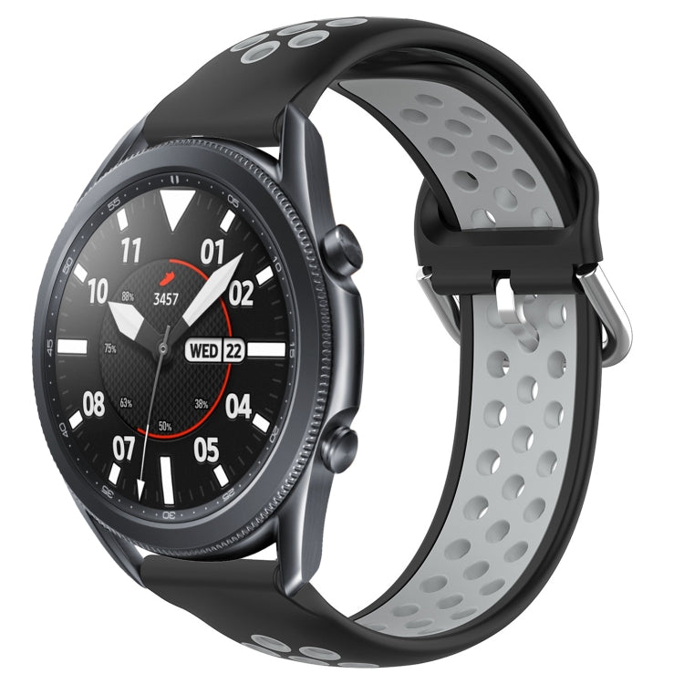 Cinturino sportivo in silicone traspirante perforato da 22 mm, For Samsung Galaxy Watch3 45mm