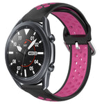 Cinturino sportivo in silicone traspirante perforato da 22 mm, For Samsung Galaxy Watch3 45mm
