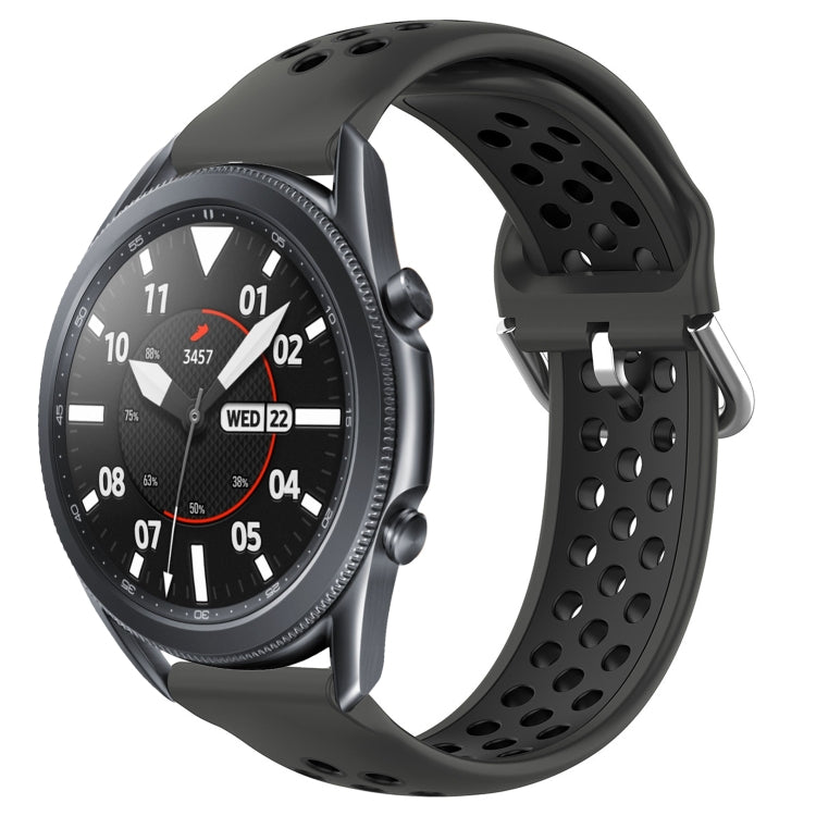 Cinturino sportivo in silicone traspirante perforato da 22 mm, For Samsung Galaxy Watch3 45mm