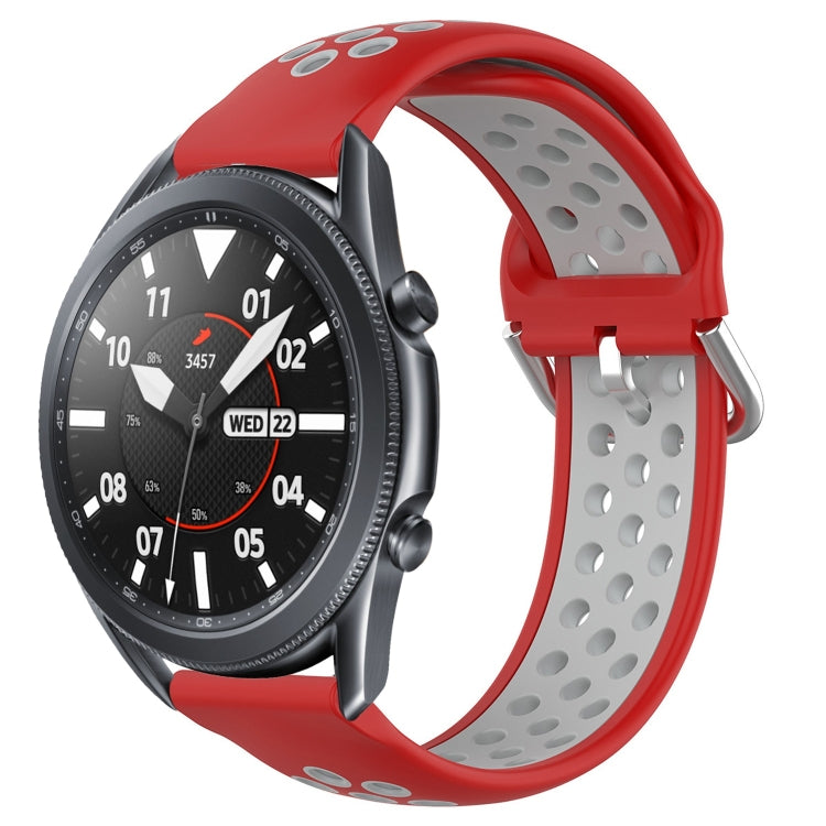 Cinturino sportivo in silicone traspirante perforato da 22 mm, For Samsung Galaxy Watch3 45mm