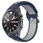 Cinturino sportivo in silicone traspirante perforato da 22 mm, For Samsung Galaxy Watch3 45mm