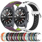 Cinturino sportivo in silicone traspirante perforato da 22 mm, For Samsung Galaxy Watch3 45mm