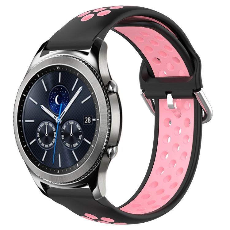 Cinturino sportivo in silicone traspirante perforato da 22 mm, For Samsung Gear S3 Classic