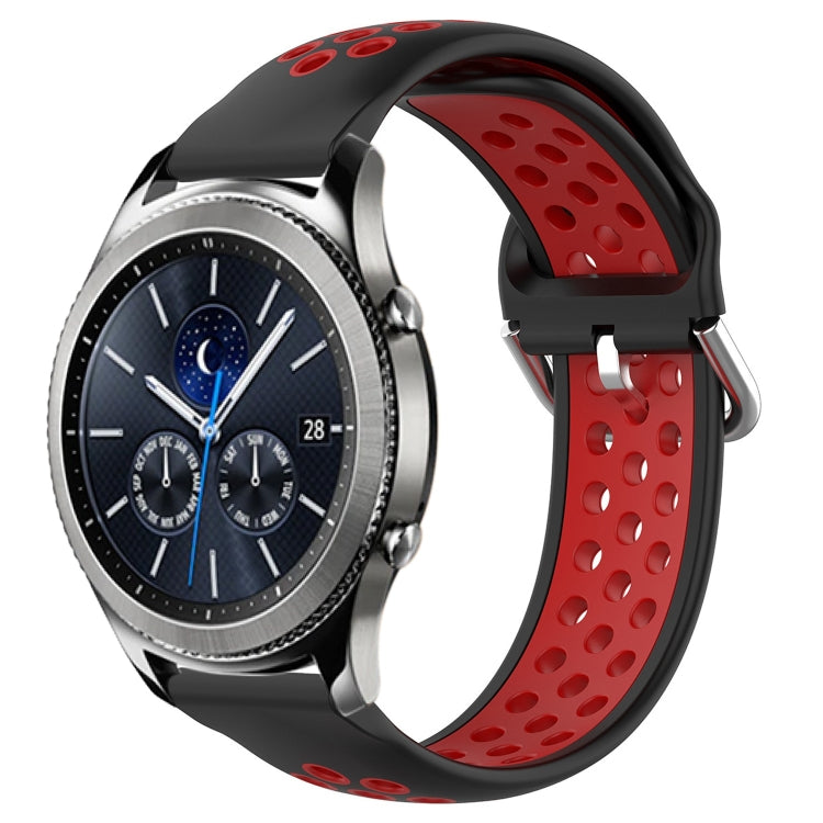 Cinturino sportivo in silicone traspirante perforato da 22 mm, For Samsung Gear S3 Classic