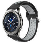 Cinturino sportivo in silicone traspirante perforato da 22 mm, For Samsung Gear S3 Classic