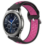 Cinturino sportivo in silicone traspirante perforato da 22 mm, For Samsung Gear S3 Classic
