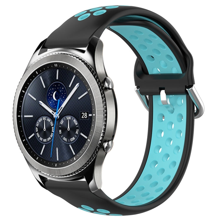 Cinturino sportivo in silicone traspirante perforato da 22 mm, For Samsung Gear S3 Classic