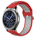 Cinturino sportivo in silicone traspirante perforato da 22 mm, For Samsung Gear S3 Classic
