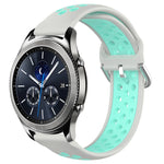 Cinturino sportivo in silicone traspirante perforato da 22 mm, For Samsung Gear S3 Classic