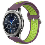Cinturino sportivo in silicone traspirante perforato da 22 mm, For Samsung Gear S3 Classic