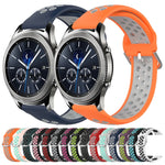 Cinturino sportivo in silicone traspirante perforato da 22 mm, For Samsung Gear S3 Classic