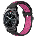 Cinturino sportivo in silicone traspirante perforato da 22 mm, For Samsung Gear S3 Frontier