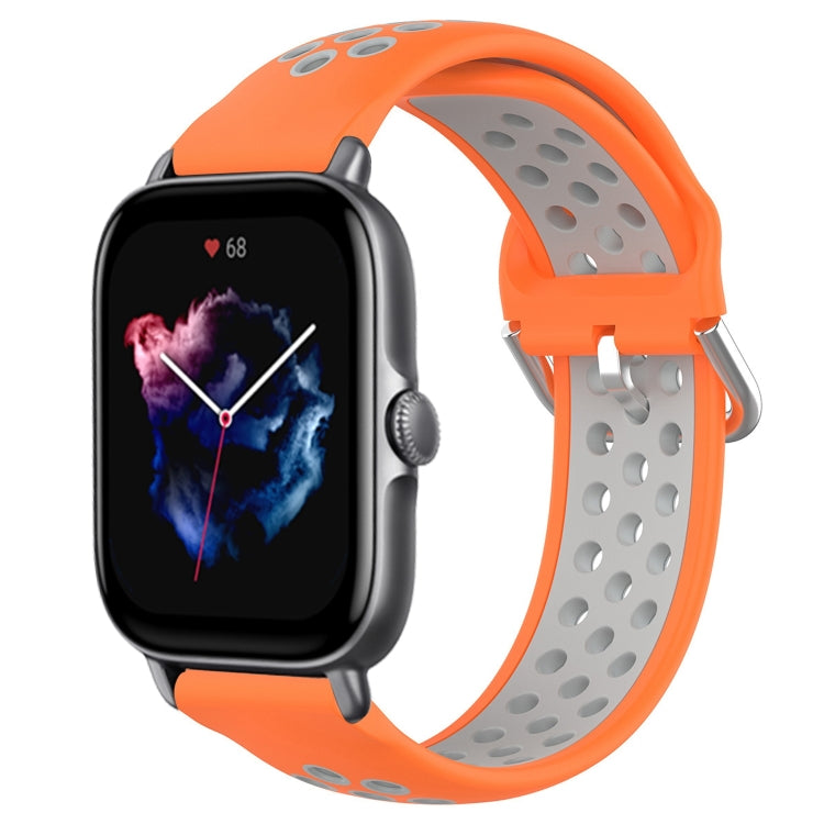 Cinturino sportivo in silicone traspirante perforato da 20 mm, For Amazfit GTS 3