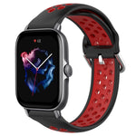 Cinturino sportivo in silicone traspirante perforato da 20 mm, For Amazfit GTS 3