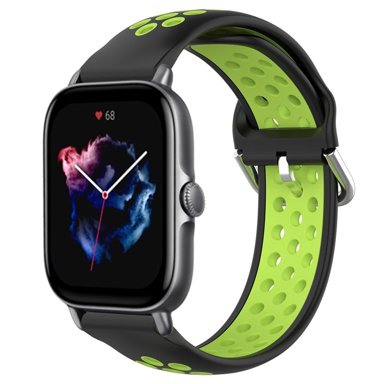 Cinturino sportivo in silicone traspirante perforato da 20 mm, For Amazfit GTS 3