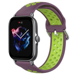 Cinturino sportivo in silicone traspirante perforato da 20 mm, For Amazfit GTS 3