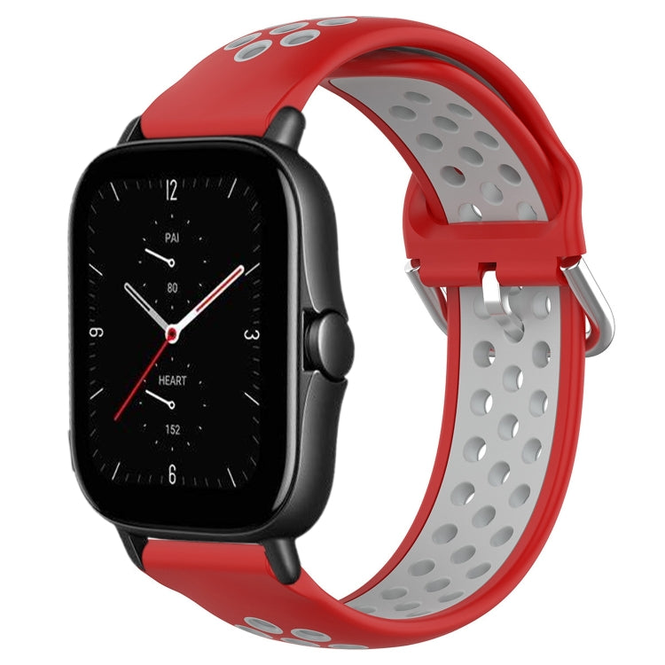 Cinturino sportivo in silicone traspirante perforato da 20 mm, For Amazfit GTS 2E