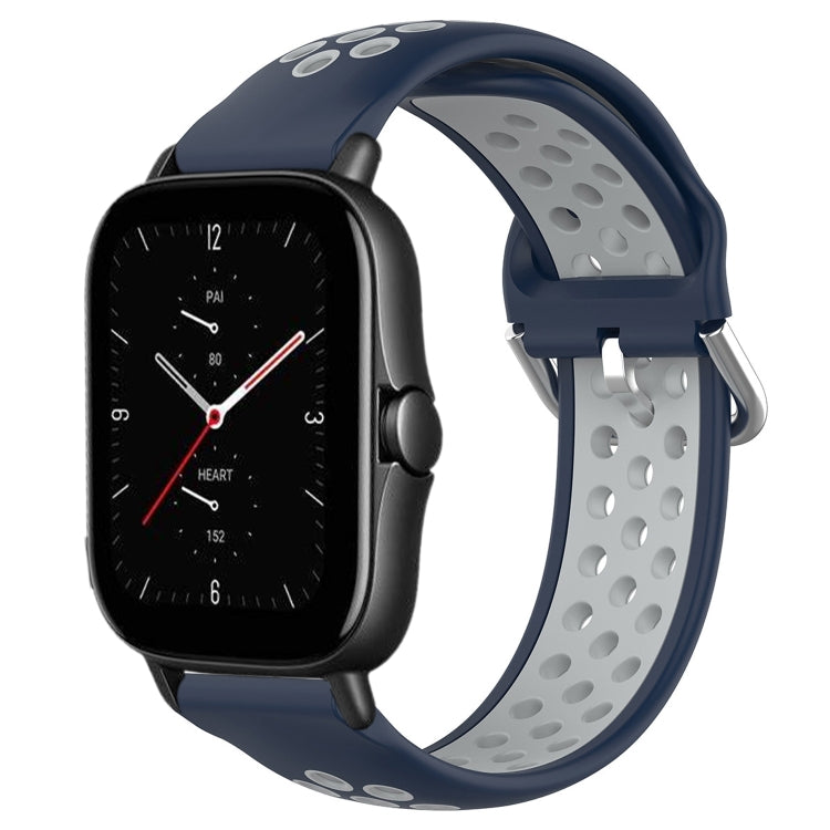 Cinturino sportivo in silicone traspirante perforato da 20 mm, For Amazfit GTS 2E