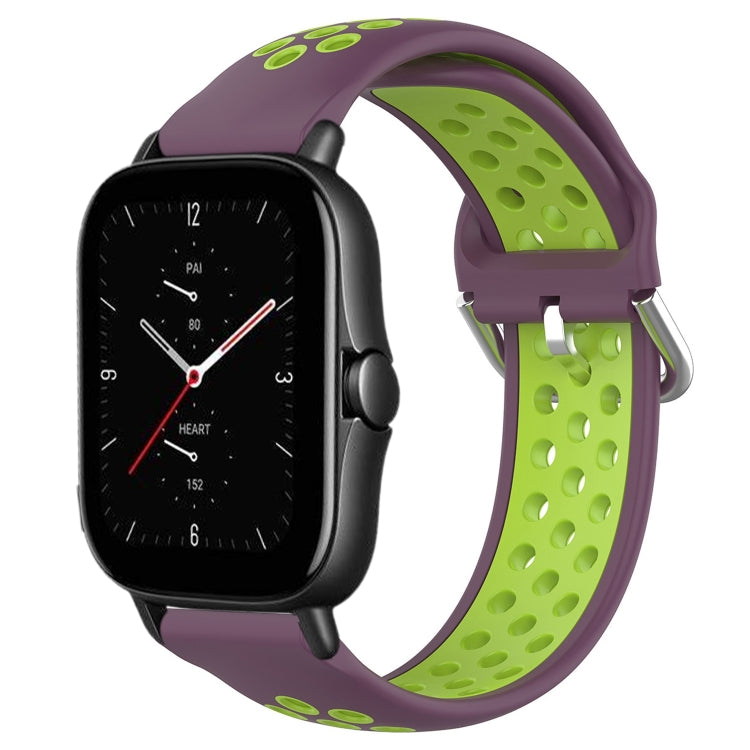 Cinturino sportivo in silicone traspirante perforato da 20 mm, For Amazfit GTS 2E