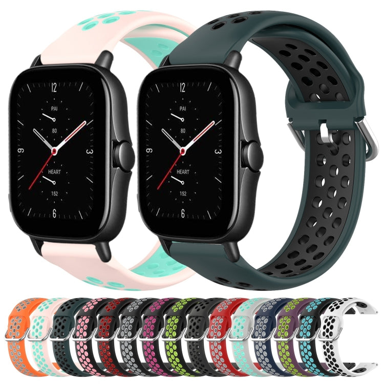 Cinturino sportivo in silicone traspirante perforato da 20 mm, For Amazfit GTS 2E
