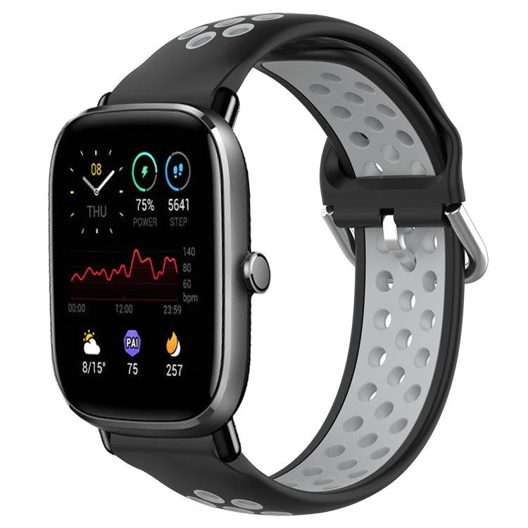 Cinturino sportivo in silicone traspirante perforato da 20 mm, For Amazfit GTS 2 Mini