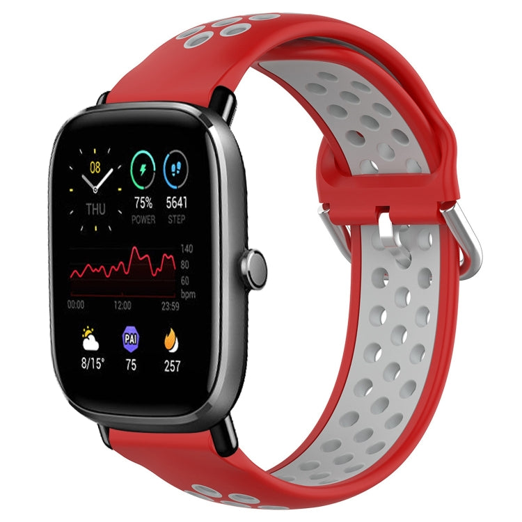 Cinturino sportivo in silicone traspirante perforato da 20 mm, For Amazfit GTS 2 Mini