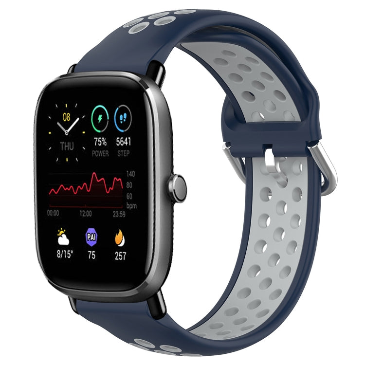 Cinturino sportivo in silicone traspirante perforato da 20 mm, For Amazfit GTS 2 Mini
