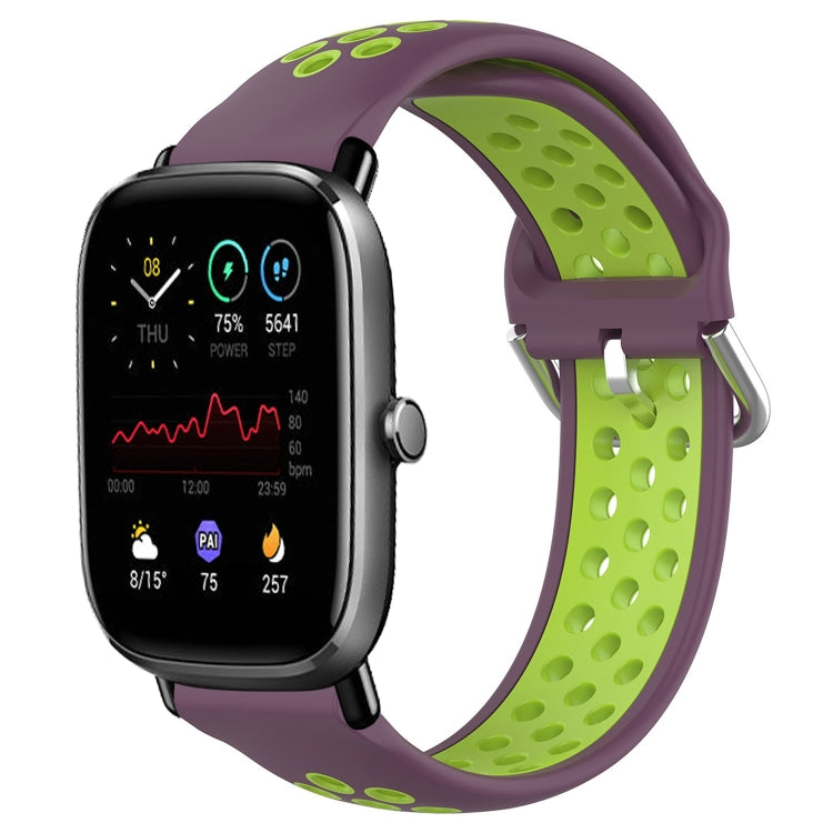 Cinturino sportivo in silicone traspirante perforato da 20 mm, For Amazfit GTS 2 Mini