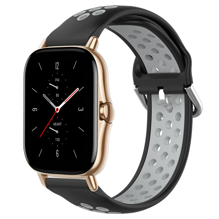Cinturino sportivo in silicone traspirante perforato da 20 mm, For Amazfit GTS 2