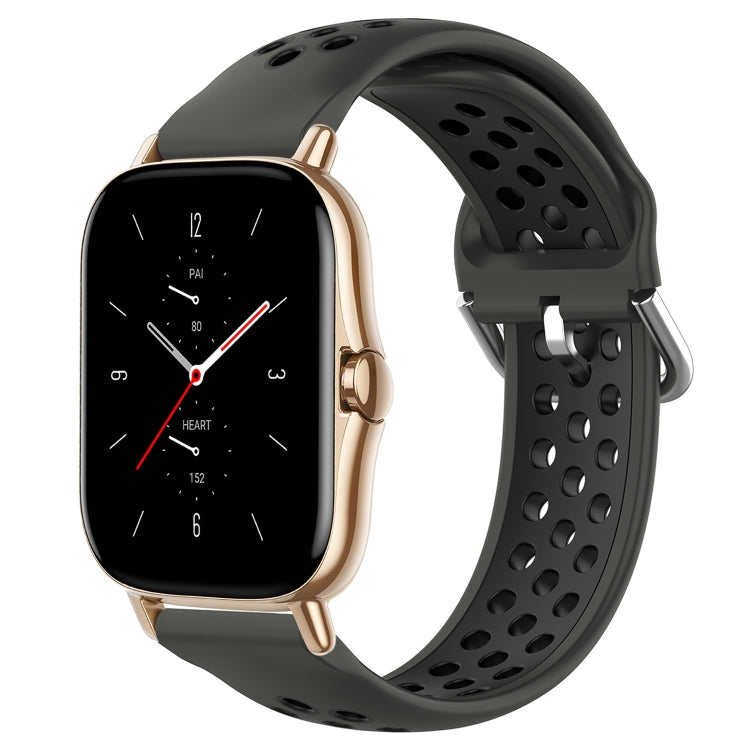 Cinturino sportivo in silicone traspirante perforato da 20 mm, For Amazfit GTS 2