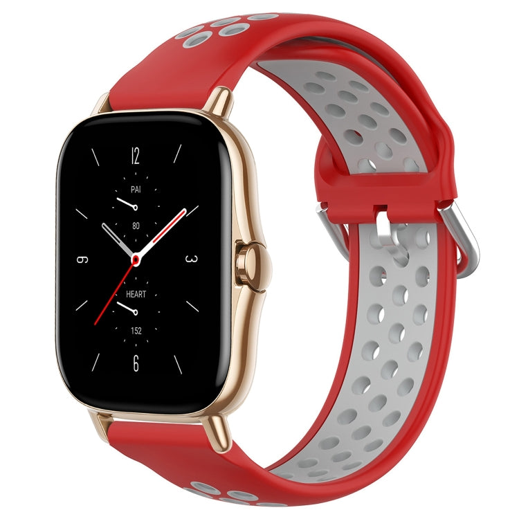 Cinturino sportivo in silicone traspirante perforato da 20 mm, For Amazfit GTS 2