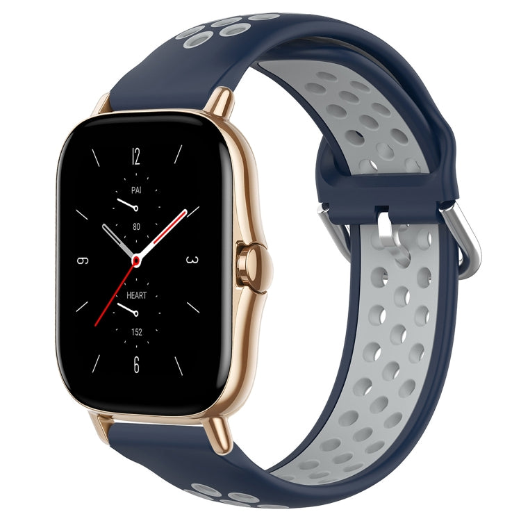 Cinturino sportivo in silicone traspirante perforato da 20 mm, For Amazfit GTS 2