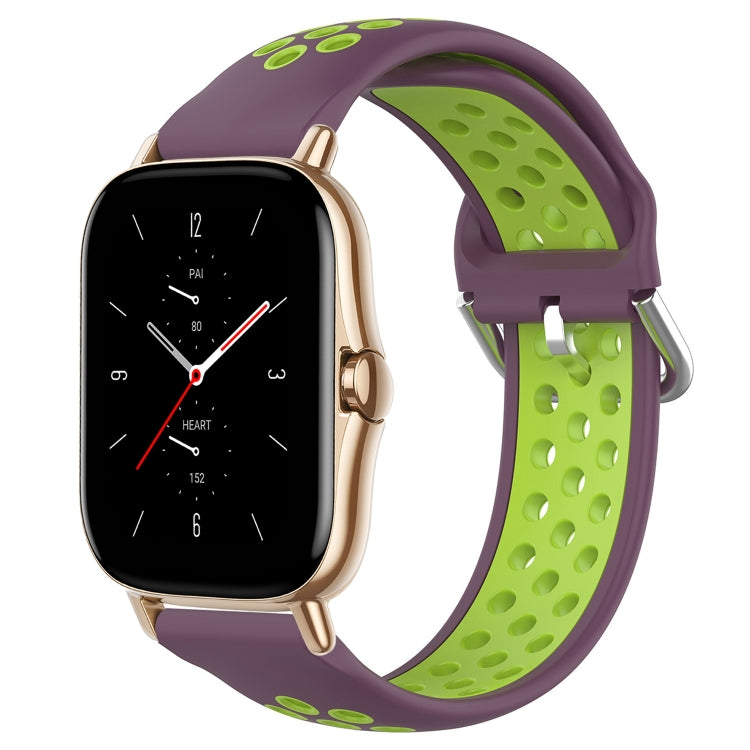Cinturino sportivo in silicone traspirante perforato da 20 mm, For Amazfit GTS 2