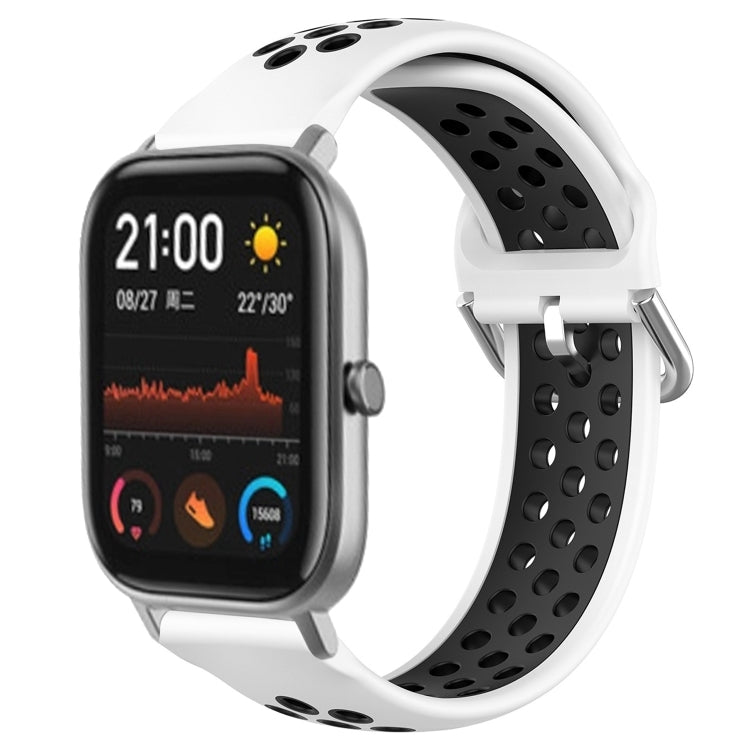 Cinturino sportivo in silicone traspirante perforato da 20 mm, For Amazfit GTS