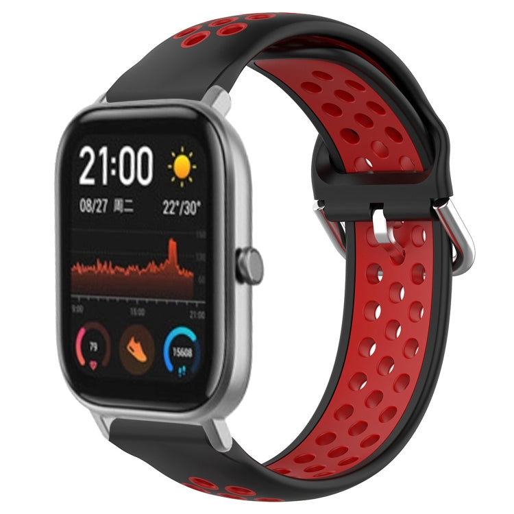 Cinturino sportivo in silicone traspirante perforato da 20 mm, For Amazfit GTS