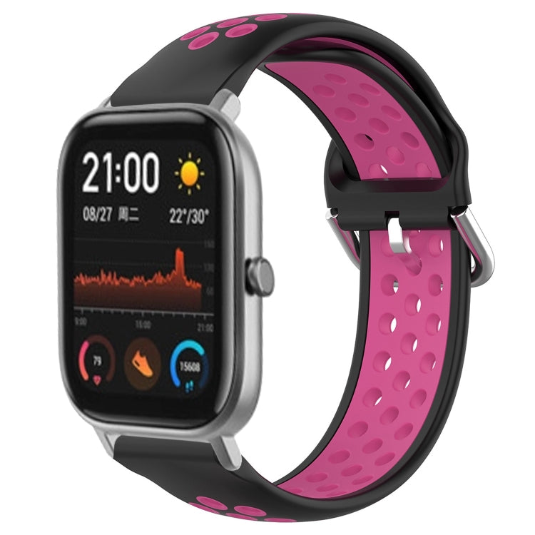 Cinturino sportivo in silicone traspirante perforato da 20 mm, For Amazfit GTS