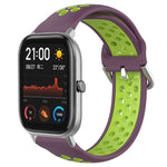 Cinturino sportivo in silicone traspirante perforato da 20 mm, For Amazfit GTS