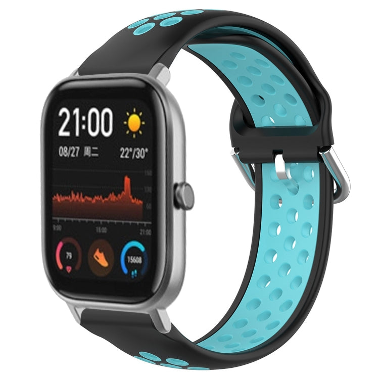 Cinturino sportivo in silicone traspirante perforato da 20 mm, For Amazfit GTS