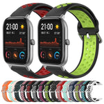 Cinturino sportivo in silicone traspirante perforato da 20 mm, For Amazfit GTS