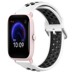 Cinturino sportivo in silicone traspirante perforato da 20 mm, For Amazfit Pop Pro