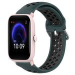 Cinturino sportivo in silicone traspirante perforato da 20 mm, For Amazfit Pop Pro
