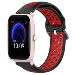 Cinturino sportivo in silicone traspirante perforato da 20 mm, For Amazfit Pop Pro