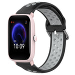 Cinturino sportivo in silicone traspirante perforato da 20 mm, For Amazfit Pop Pro