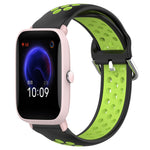 Cinturino sportivo in silicone traspirante perforato da 20 mm, For Amazfit Pop Pro