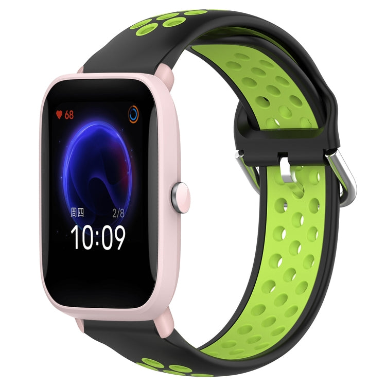 Cinturino sportivo in silicone traspirante perforato da 20 mm, For Amazfit Pop Pro