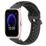 Cinturino sportivo in silicone traspirante perforato da 20 mm, For Amazfit Pop Pro