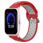 Cinturino sportivo in silicone traspirante perforato da 20 mm, For Amazfit Pop Pro